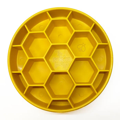 Honeycomb Design Slow Feeder Bowl